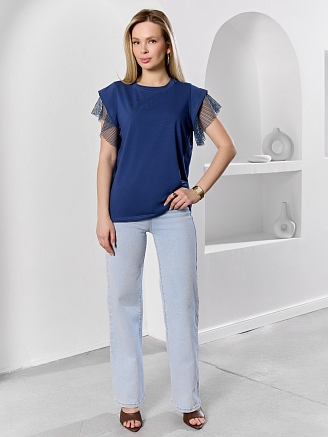 Женская футболка Софт-1 / индиго