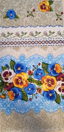 Полотенце кухонное рогожка нарезка / В ассортименте