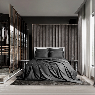 Пододеяльник "Soft Silver" / Серый космос