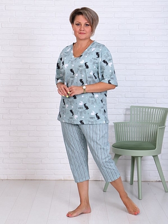 Женские бриджи Зайка / Ментол