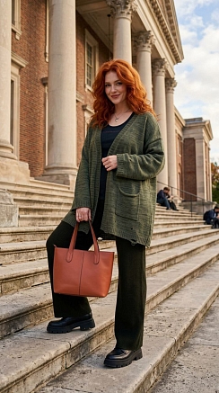 Женский кардиган пр44-4 / болотный