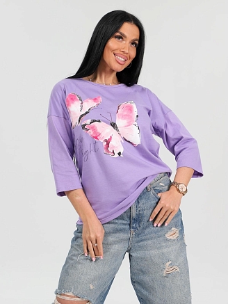 Женская футболка Палинур / сиреневый