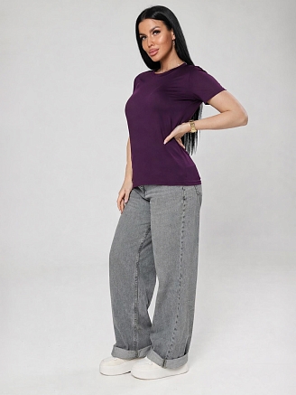 Женская футболка Джовита / баклажан