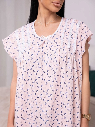 Женская ночная сорочка мод.2071/3 / Розовый