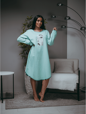 Женская сорочка Мелодия / Ментол