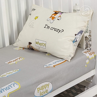 Постельное белье в кроватку поплин арт.922 Люси