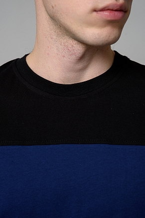 Мужская футболка 14482 / темно-синий+черный