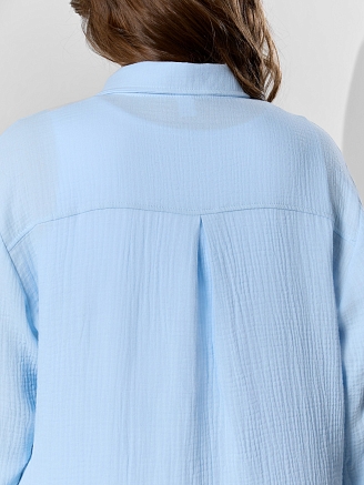 Женская рубашка Вуаль-6 / голубой
