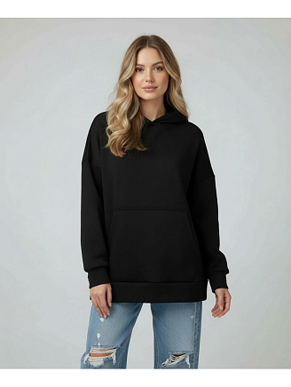 Женское худи Альфа / Черный