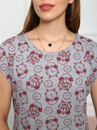 Женская сорочка Грейс / ЧБ