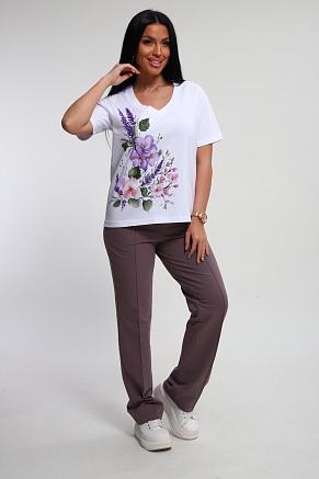 Женский костюм 74725 / корица