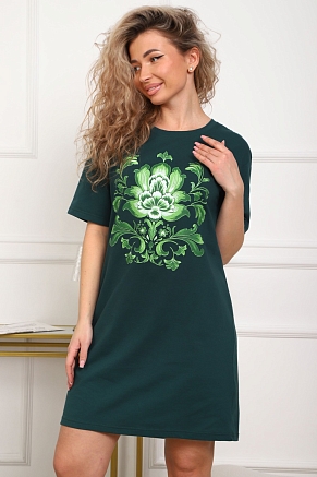 Женская туника 29534 / изумрудный