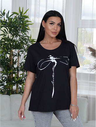 Женская футболка Дениза / Черный