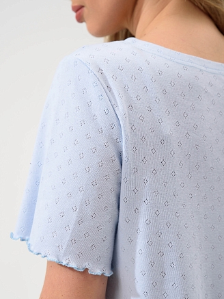 Женская сорочка "Шарм" 2433-Рн / Голубой