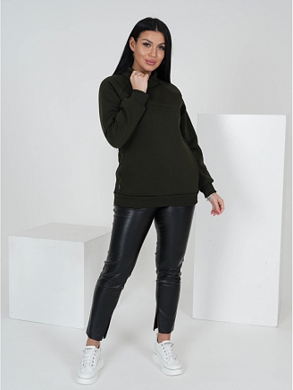 Женский свитшот Зима / Хаки