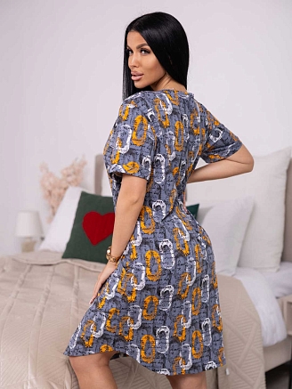 Женский халат мод.2066/1 / Серый