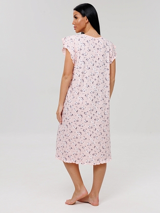 Женская сорочка Сор-71(К) / Розовый (цветы)