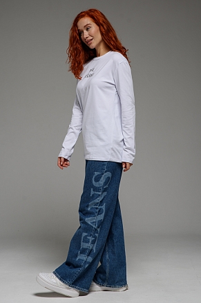 Женский лонгслив 8516 / белый+Pure