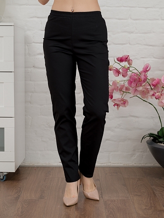 Брюки медицинские женские однотонные М-305-124 Элит-145 / Стрейч