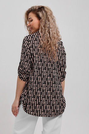 Женская рубашка 53028 / светло-бежевый