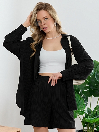 Женская рубашка Сиеста-5 / чёрный