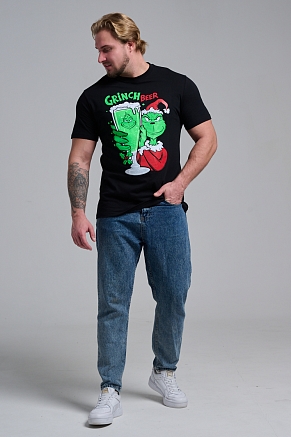 Мужская футболка 8582 / черный+гринч