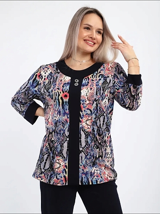 Женский костюм "Фазенда-2" мод. А260 / Черный