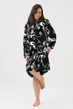 Женский халат 85404 / черный
