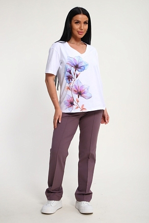 Женский костюм 19138 / корица