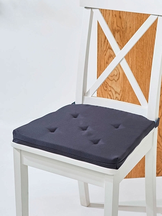 Подушка на стул Юстина / Графит