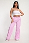 Женские брюки 35337 / розовая полоска