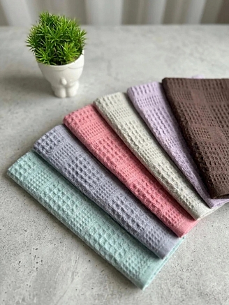 Полотенце кухонное вафельное Армения Шахматы / В ассортименте