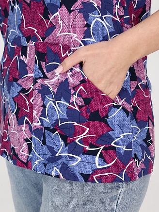 Женская туника ТК-562-ФУТ / Кленовые листья