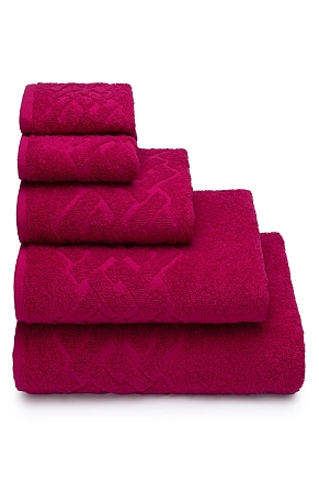 Полотенце махровое Донецкая Мануфактура ПТ-05583 / Фуксия