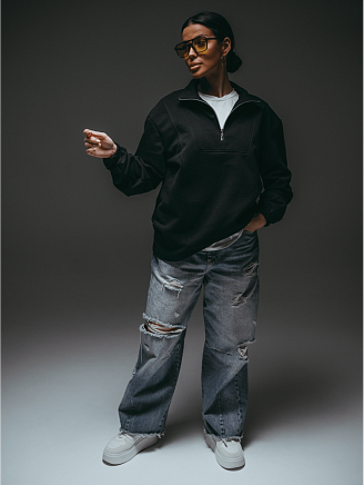 Женский свитшот Брамея / Черный