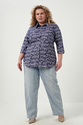 Женская рубашка 83605 / индиго