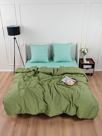 Постельное белье поплин на молнии / Оазис