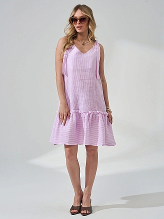 Женский сарафан "Ривьера" 2477-Мус / Розовый