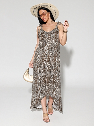 Женский сарафан 2297/1 / Коричневый