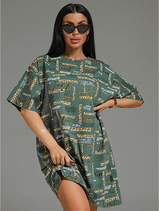 Женское платье-футболка Вега / Хаки