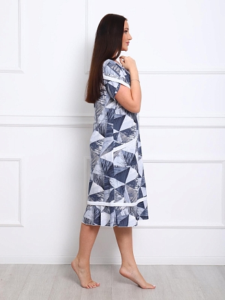 Женский халат Акация / серый