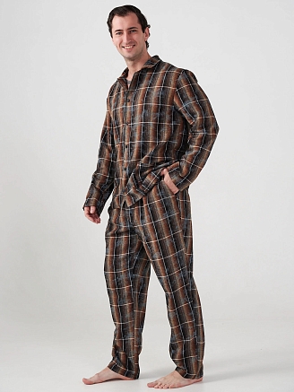 Мужская пижама "Добрый вечер" 2162-Ф / Коричневый