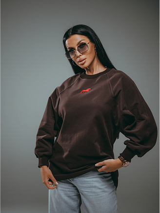 Женский свитшот Символ / Шоколад