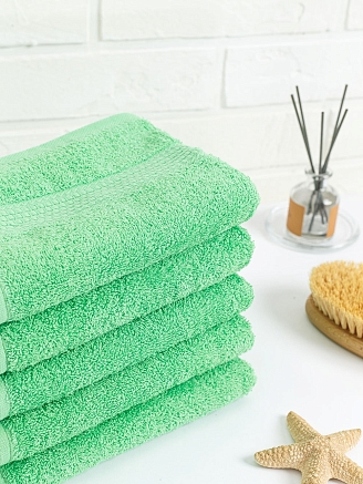 Полотенце махровое г/к Узбекистан 460 гр/м2 / 601-салатовый
