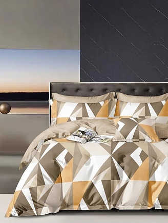 Постельное белье сатин элит на молнии / Корсика