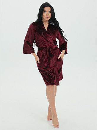 Женский халат Ирма / Бордо