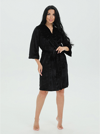 Женский халат Ирма / Черный