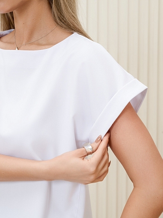 Рубашка медицинская женская М-203-0 Вискоза/Стрейч