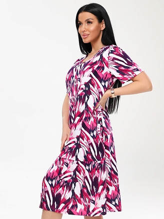 Женский халат Х-88(К) / Фуксия (узоры)