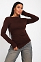 Женский лонгслив 83904 / шоколад